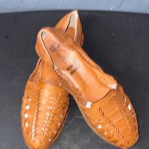 Women’s Brown Leather Huarache Loafers